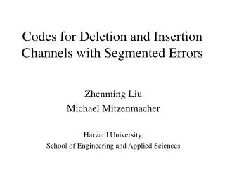 Codes for Deletion and Insertion Channels with Segmented Errors