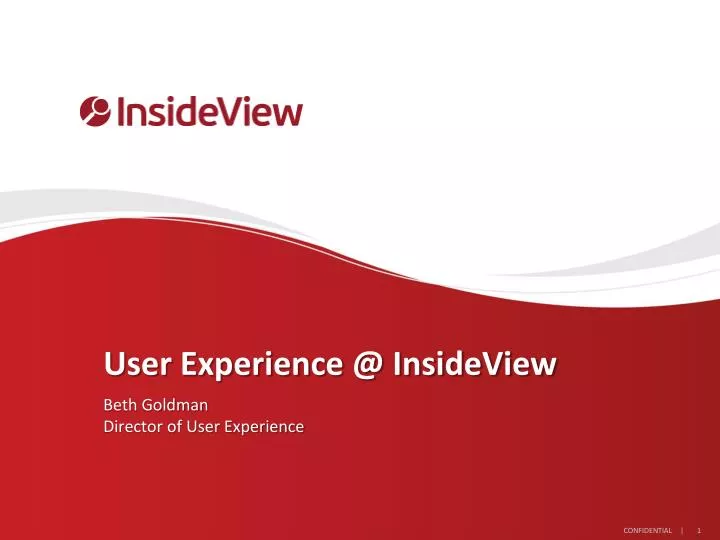 user experience @ insideview