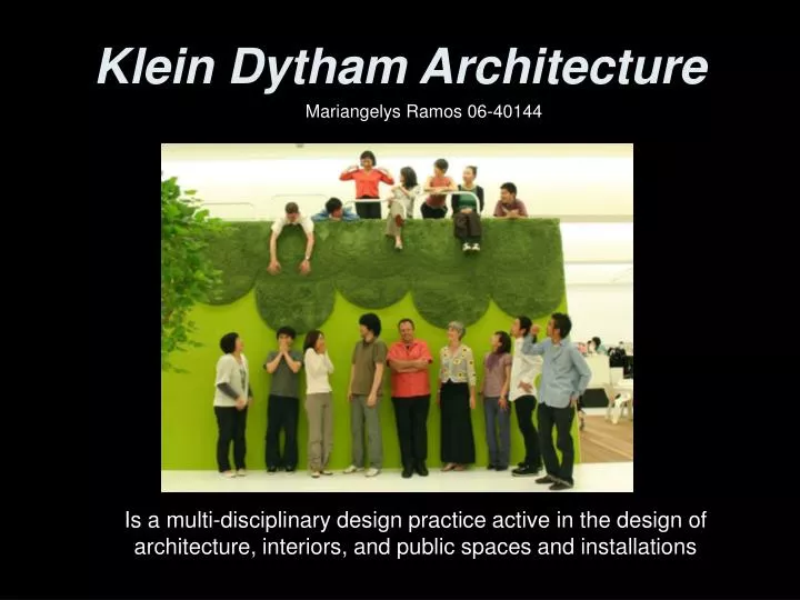 klein dytham architecture