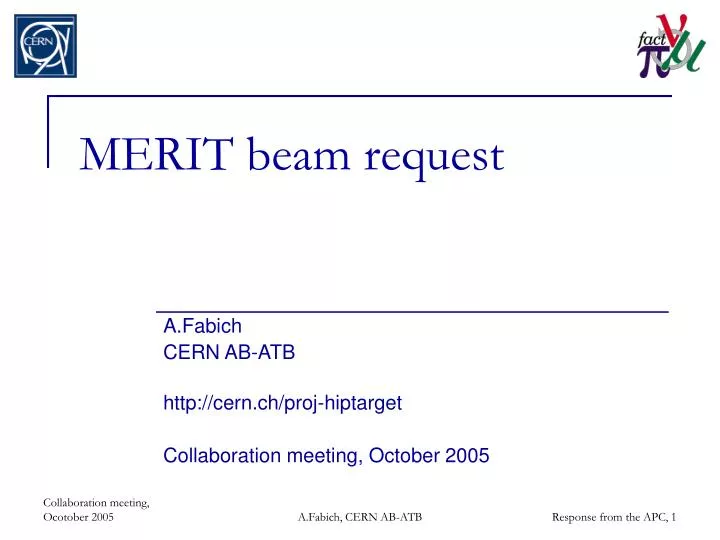 merit beam request