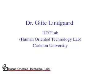 Dr. Gitte Lindgaard