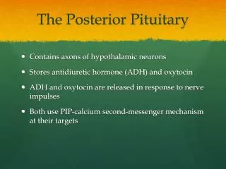 The Posterior Pituitary