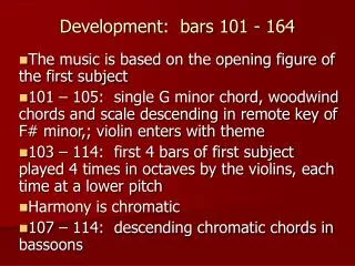 Development: bars 101 - 164
