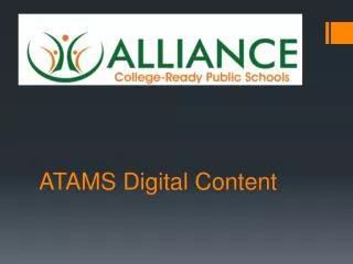 ATAMS Digital Content