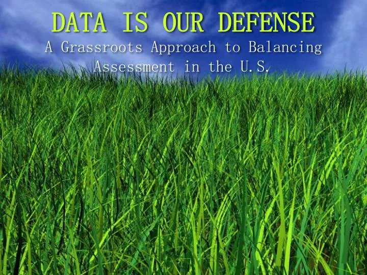 data is our defense