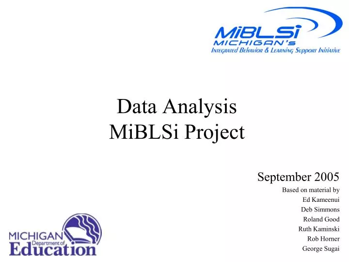 data analysis miblsi project