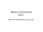 History of the Internet Part 1