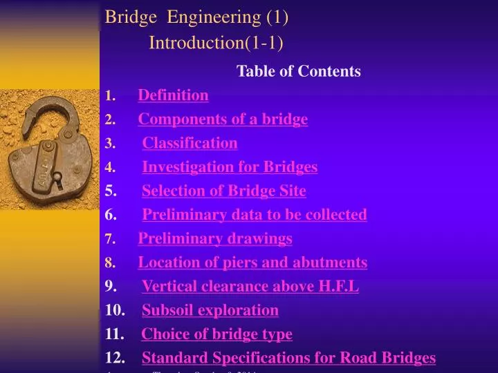 bridge engineering 1 introduction 1 1