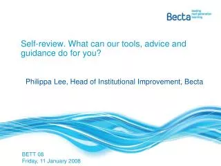 Self-review. What can our tools, advice and guidance do for you?