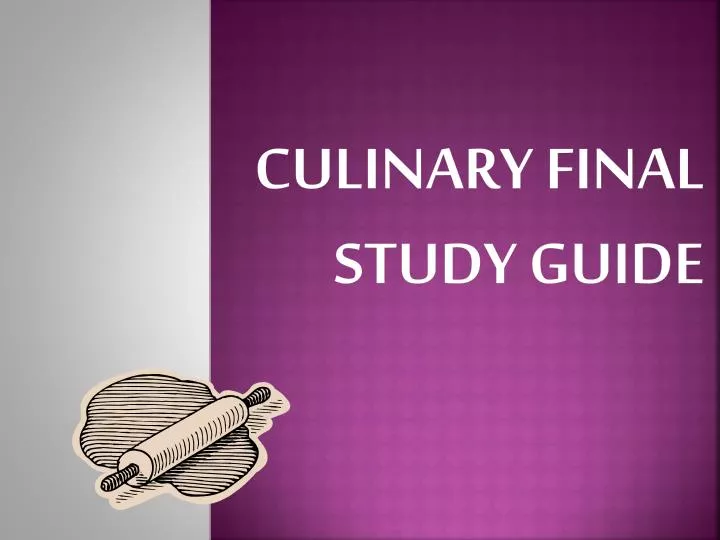 culinary final study guide
