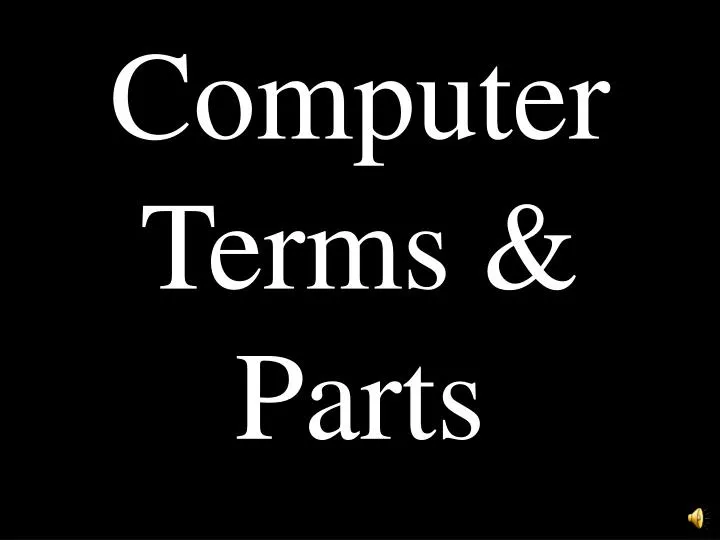 computer terms parts