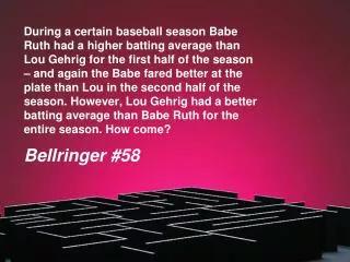 Bellringer #58