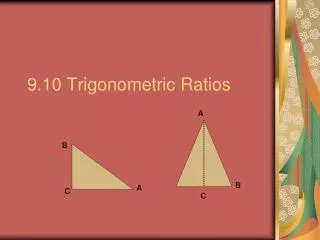 9 10 trigonometric ratios