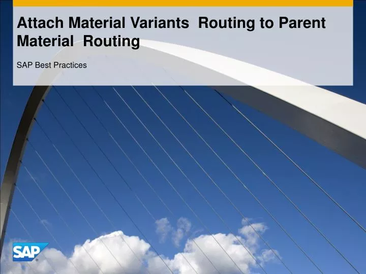 attach material variants routing to parent material routing