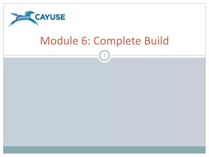 module 6 complete build