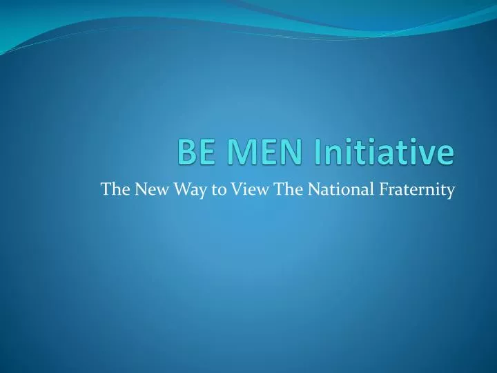 be men initiative