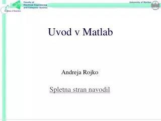 uvod v matlab