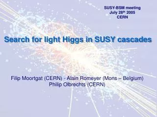 Search for light Higgs in SUSY cascades