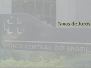 taxas de juros