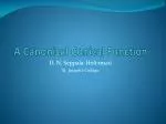 A Canonical Conical Function - slide 1