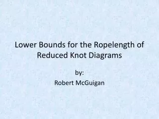 Lower Bounds for the Ropelength of Reduced Knot Diagrams