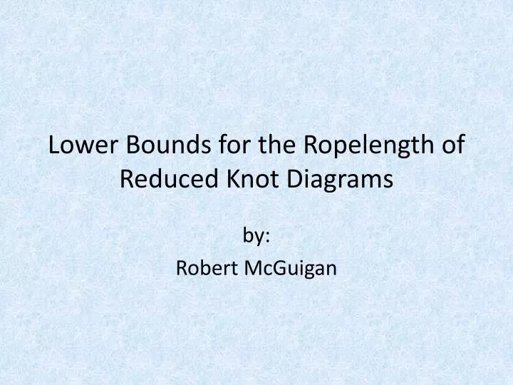 lower bounds for the ropelength of reduced knot diagrams