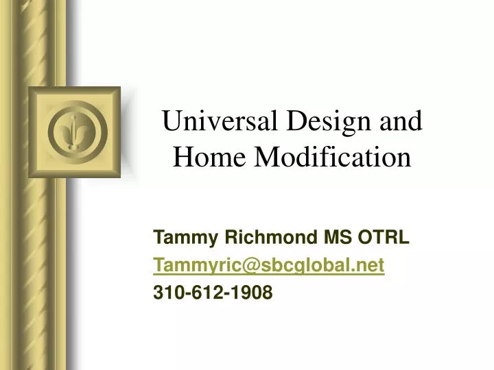 universal design and home modification