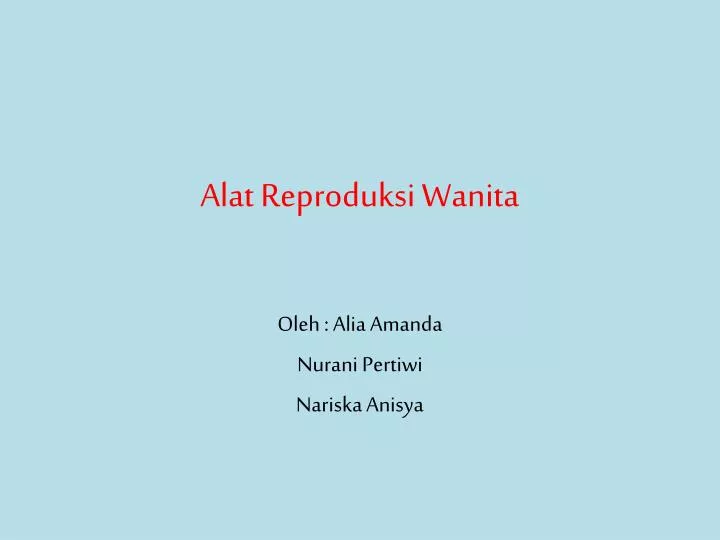 alat reproduksi wanita