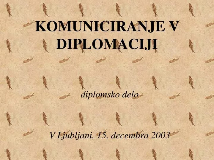 komuniciranje v diplomaciji