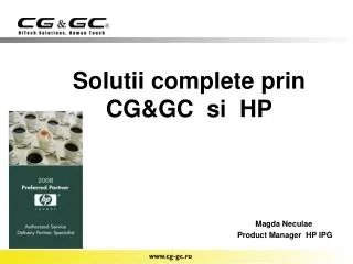 solutii complete prin cg gc si hp