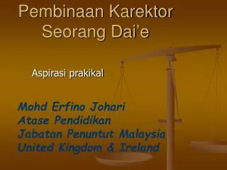 pembinaan karektor seorang dai e