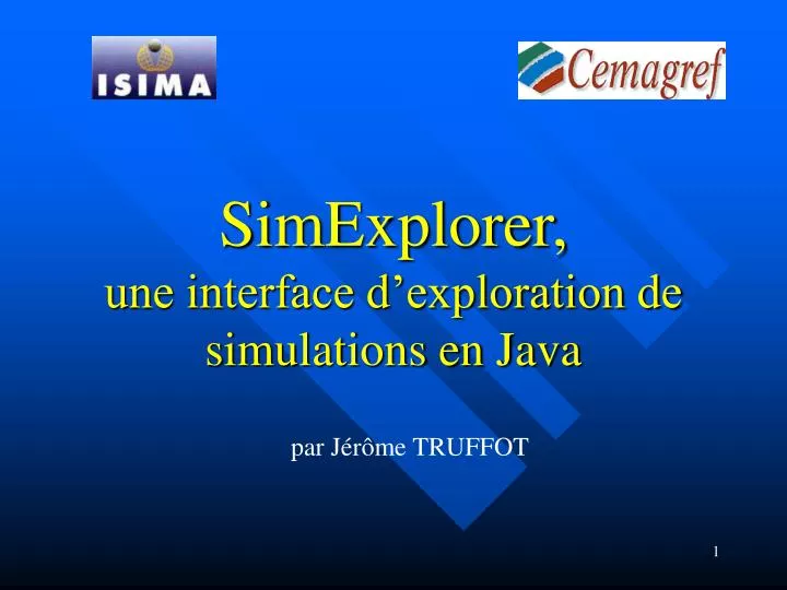 simexplorer une interface d exploration de simulations en java
