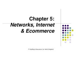 chapter 5 networks internet ecommerce