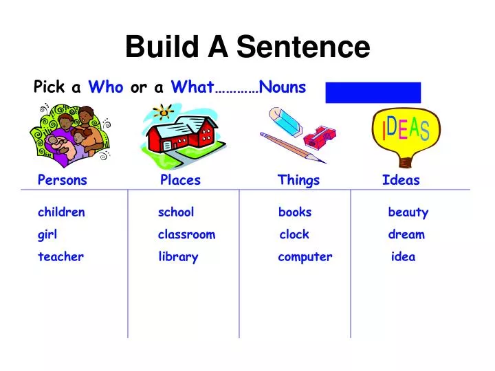 build a sentence