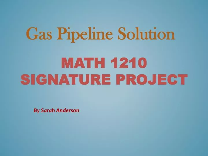math 12 10 signature project