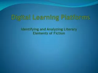 Digital Learning Platforms