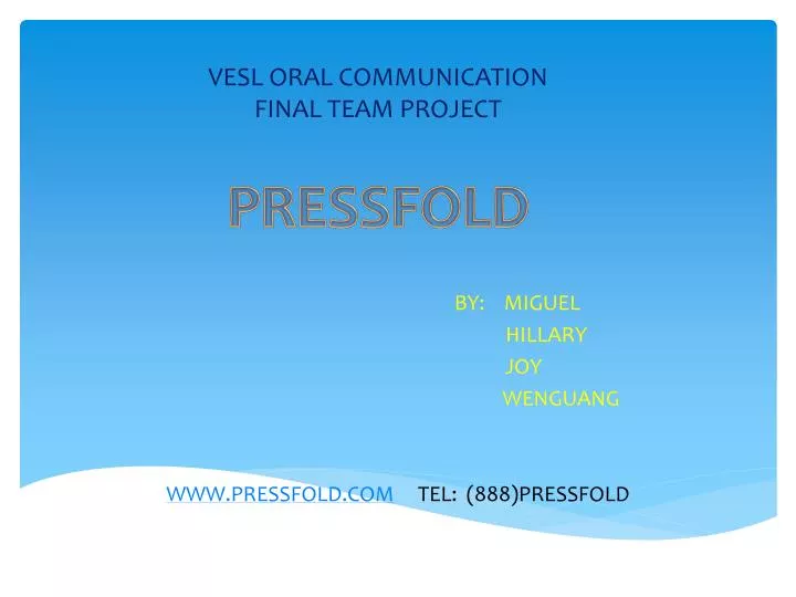 vesl oral communication final team project