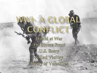 WWI- A global Conflict