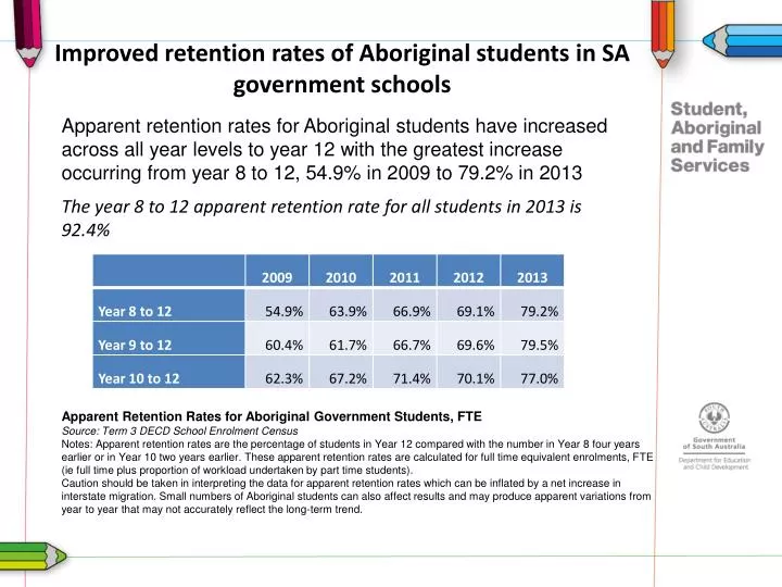 improved retention rates of aboriginal students in sa government schools
