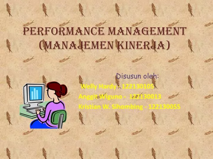 performance management manajemen kinerja