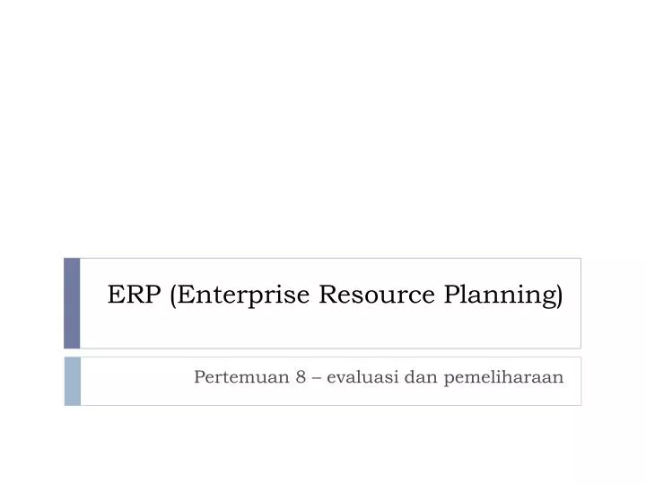 erp enterprise resource planning