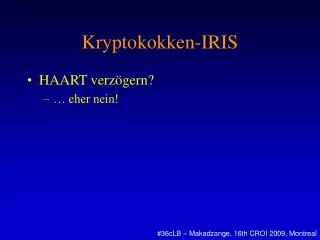 kryptokokken iris