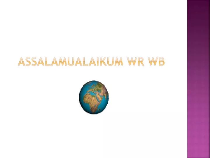 assalamualaikum wr wb