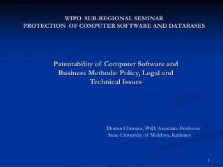 wipo sub regional seminar protection of computer software and databases