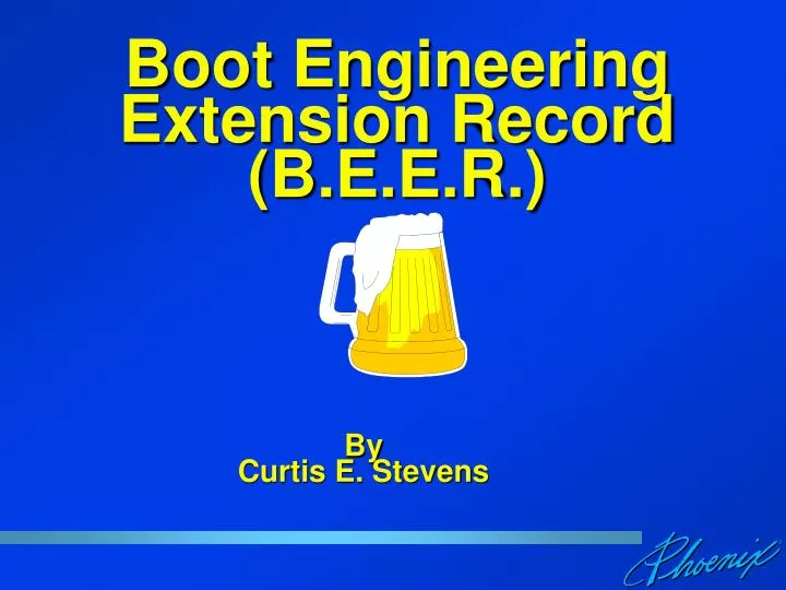 boot engineering extension record b e e r