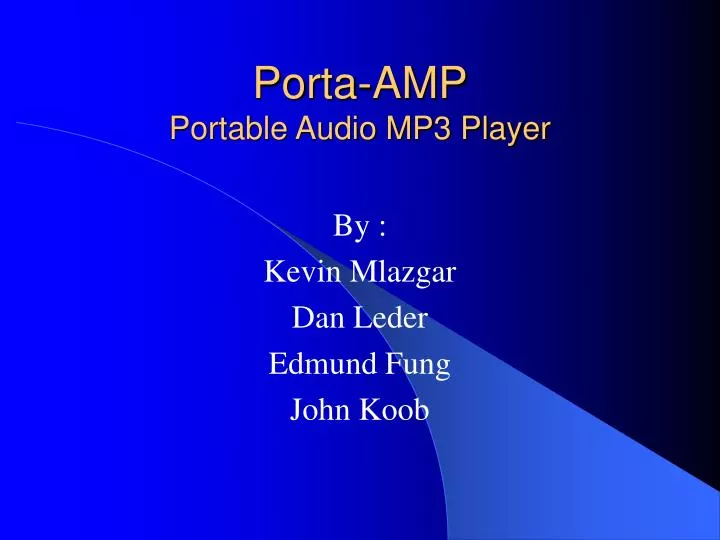 porta amp portable audio mp3 player