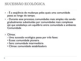 sucess o ecol gica
