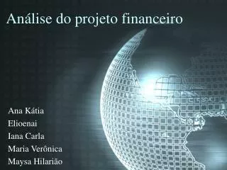 an lise do projeto financeiro