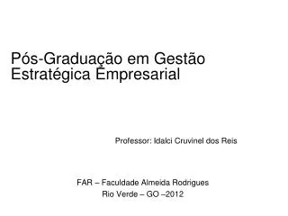 p s gradua o em gest o estrat gica empresarial
