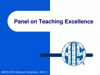 Panel on Teaching Excellence